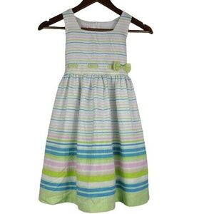 Jessica Ann Girls A Line Dress Size 6X Polyester Rayon